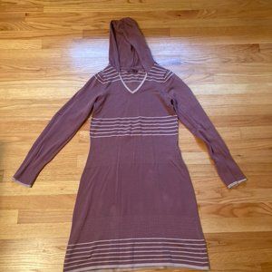 PrAna purplish hoodie dress, size Medium